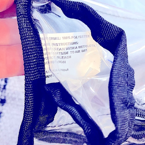 🆕Black Foldable Travel Storage Bag w/4 Zipper Compartments & Button Closure - Picture 5 of 14